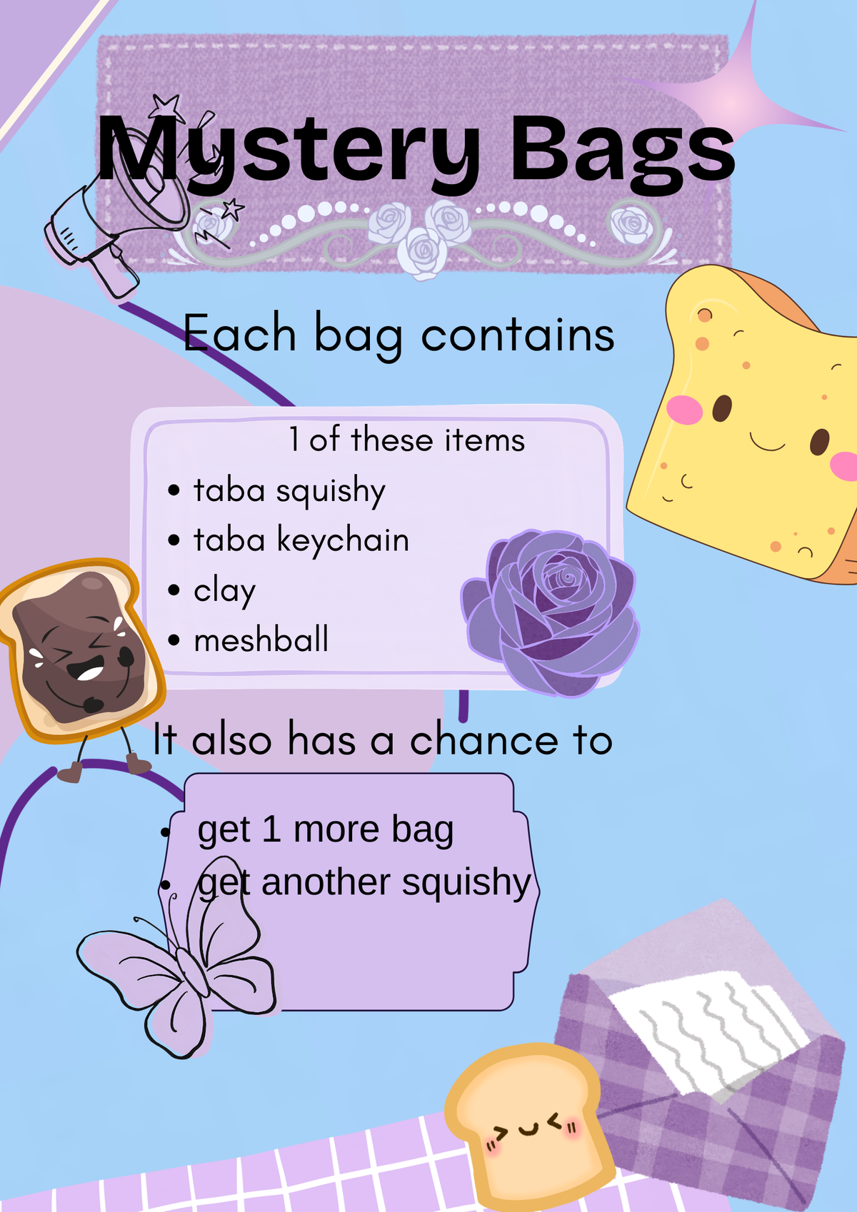 Squishy mystery bags