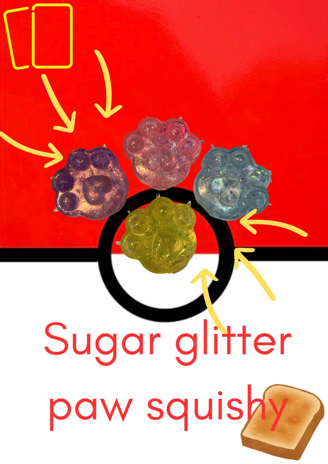 glitter sugar paw