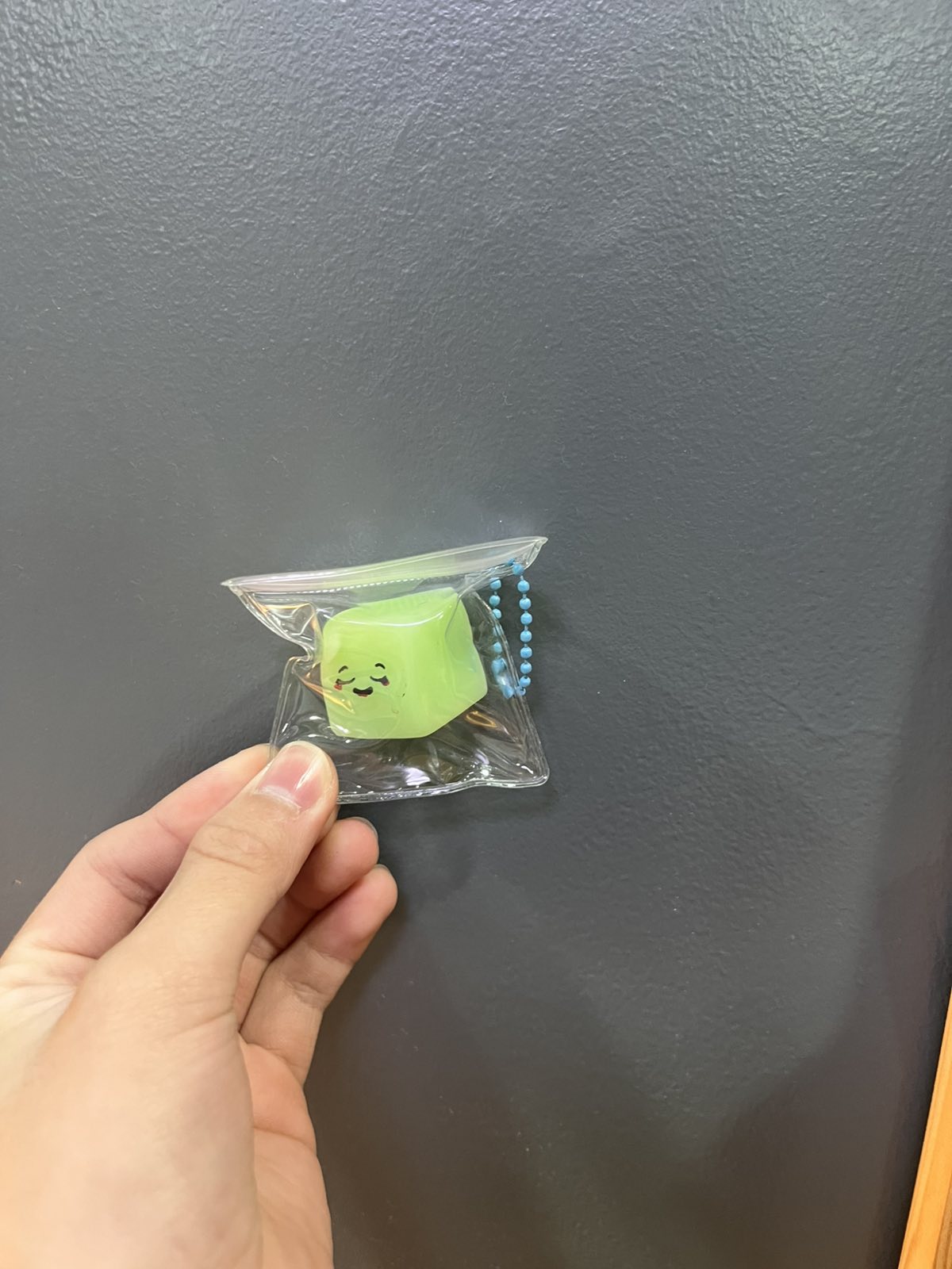 ice cube with face mini taba keychain