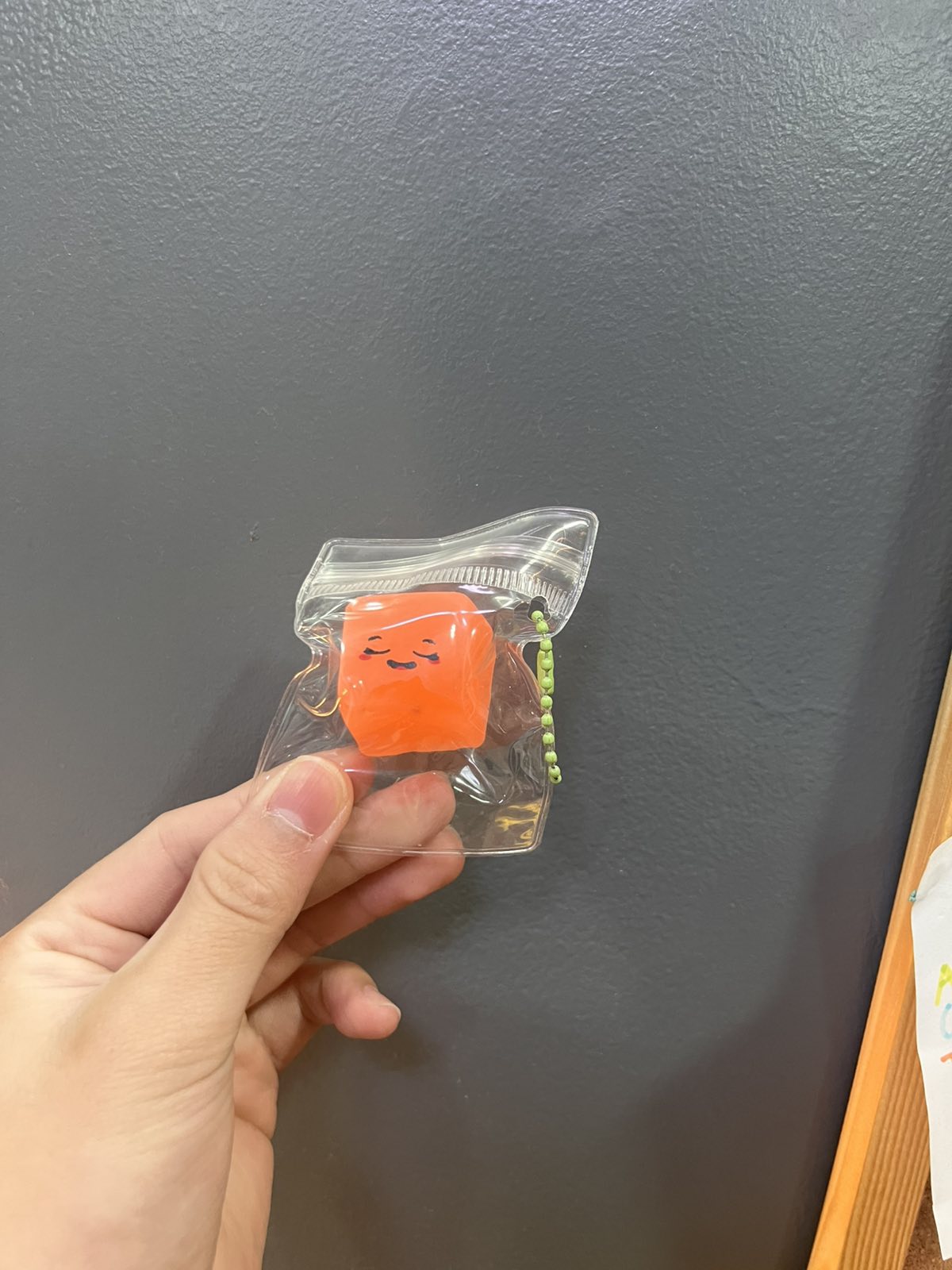 ice cube with face mini taba keychain